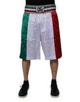 Dolce & Gabbana Multicolor Italia Polyester Bermuda Shorts -   -  Dolce & Gabbana.