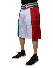 Dolce & Gabbana Multicolor Italia Polyester Bermuda Shorts -   -  Dolce & Gabbana.
