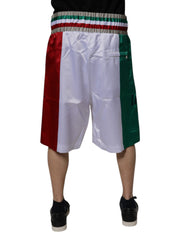 Dolce & Gabbana Multicolor Italia Polyester Bermuda Shorts -   -  Dolce & Gabbana.