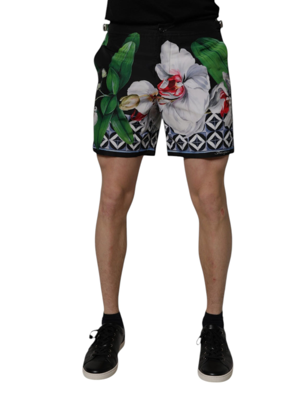 Dolce & Gabbana Multicolor Floral Polyester Men Bermuda Shorts -   -  Dolce & Gabbana.
