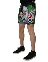 Dolce & Gabbana Multicolor Floral Polyester Men Bermuda Shorts -   -  Dolce & Gabbana.