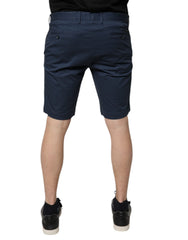 Dolce & Gabbana Blue Cotton Mid Waist Men Bermuda Shorts -   -  Dolce & Gabbana.