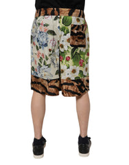 Dolce & Gabbana Multicolor Floral Print Men Bermuda Shorts -   -  Dolce & Gabbana.