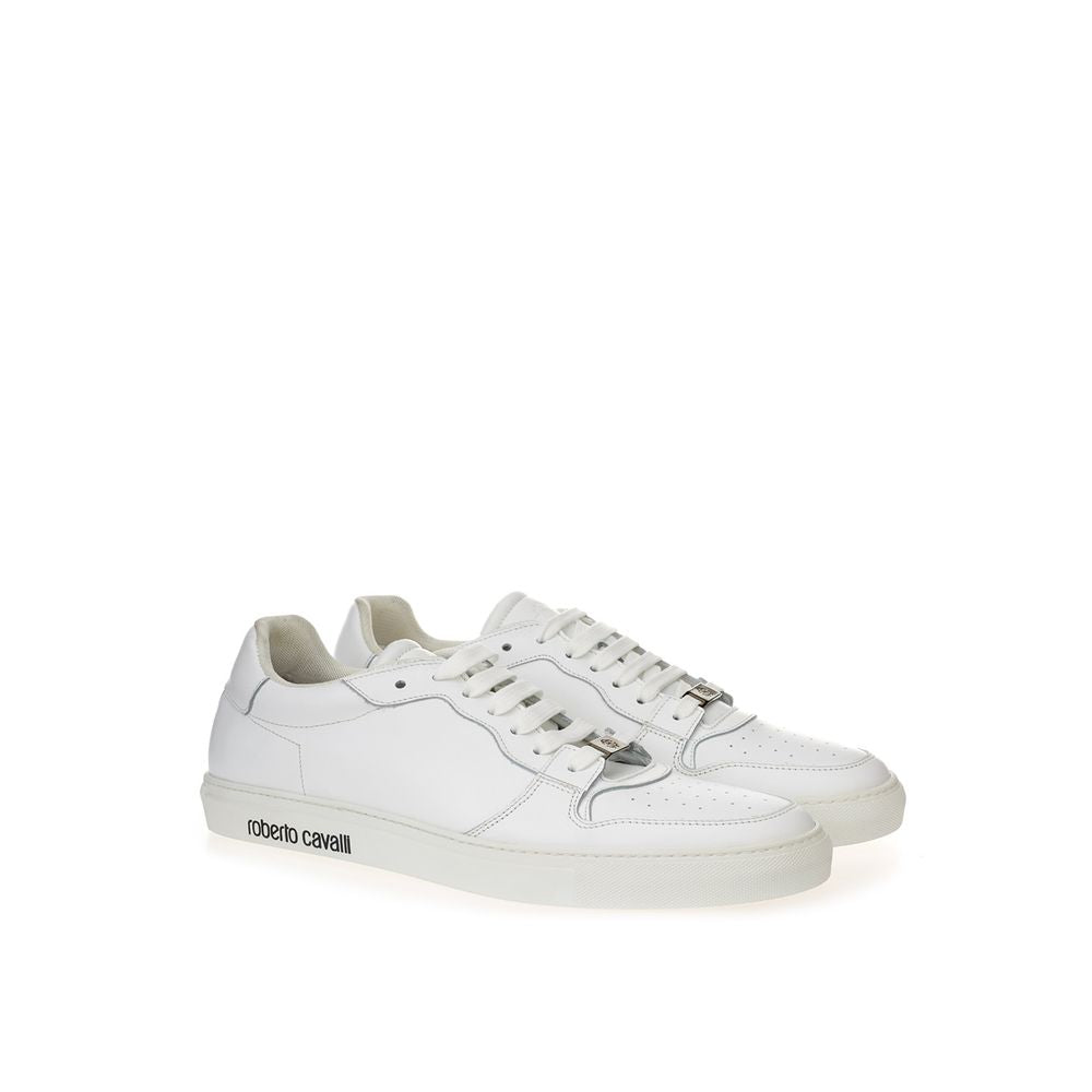 Roberto Cavalli White Leather Sneakers Luxe Footwear -   -  Roberto Cavalli. Roberto Cavalli White Leather Sneakers Luxe Footwear -   -  Roberto Cavalli.