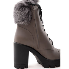 Giuseppe Zanotti Gray Eco Leather Boot -   -  Giuseppe Zanotti.