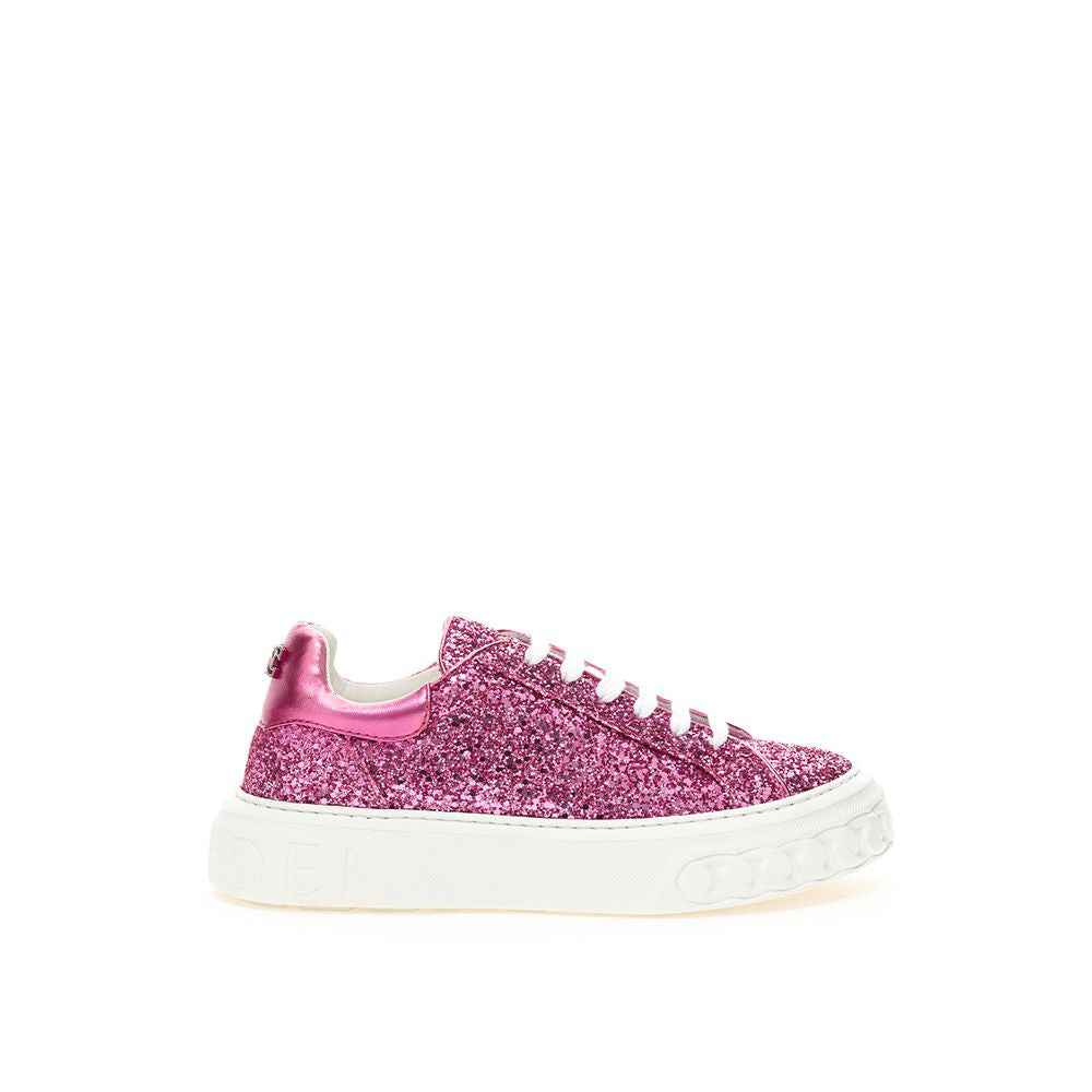 Casadei Fuchsia Elegance Leather Sneakers -   -  Casadei.