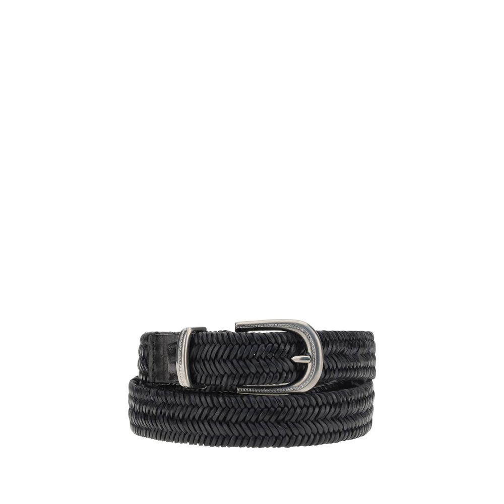 Brunello Cucinelli Braided stretch leather Belt -   -  Brunello Cucinelli.