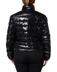 Dolce & Gabbana Black Logo Plaque Full Zip Puffer Jacket - - Dolce & Gabbana.