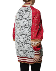 Dolce & Gabbana Multicolor Floral Lace Cardigan Sweater -   -  Dolce & Gabbana.