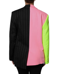 Dolce & Gabbana Multicolor Patchwork Embellished Coat Jacket - - Dolce & Gabbana.
