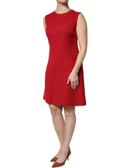 Dolce & Gabbana Red Wool Sleeveless Knee Length A-line Dress - - Dolce & Gabbana.