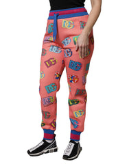 Dolce & Gabbana Pink Logo Monogram Jogger Sweatpants Pants -   -  Dolce & Gabbana.