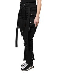 Dolce & Gabbana Black Cotton High Waist Cargo Pants - - Dolce & Gabbana.