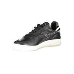 Diadora Black Leather Womens Sneaker -   -  Diadora.
