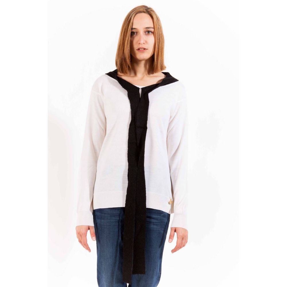 Love Moschino White Wool Women Sweater -   -  Love Moschino.