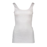 Silvian Heach White Cotton Women's Tank Top -   -  Silvian Heach.