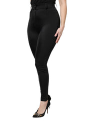 Dolce & Gabbana Black Nylon High Waist Slim Fit Pants - - Dolce & Gabbana.