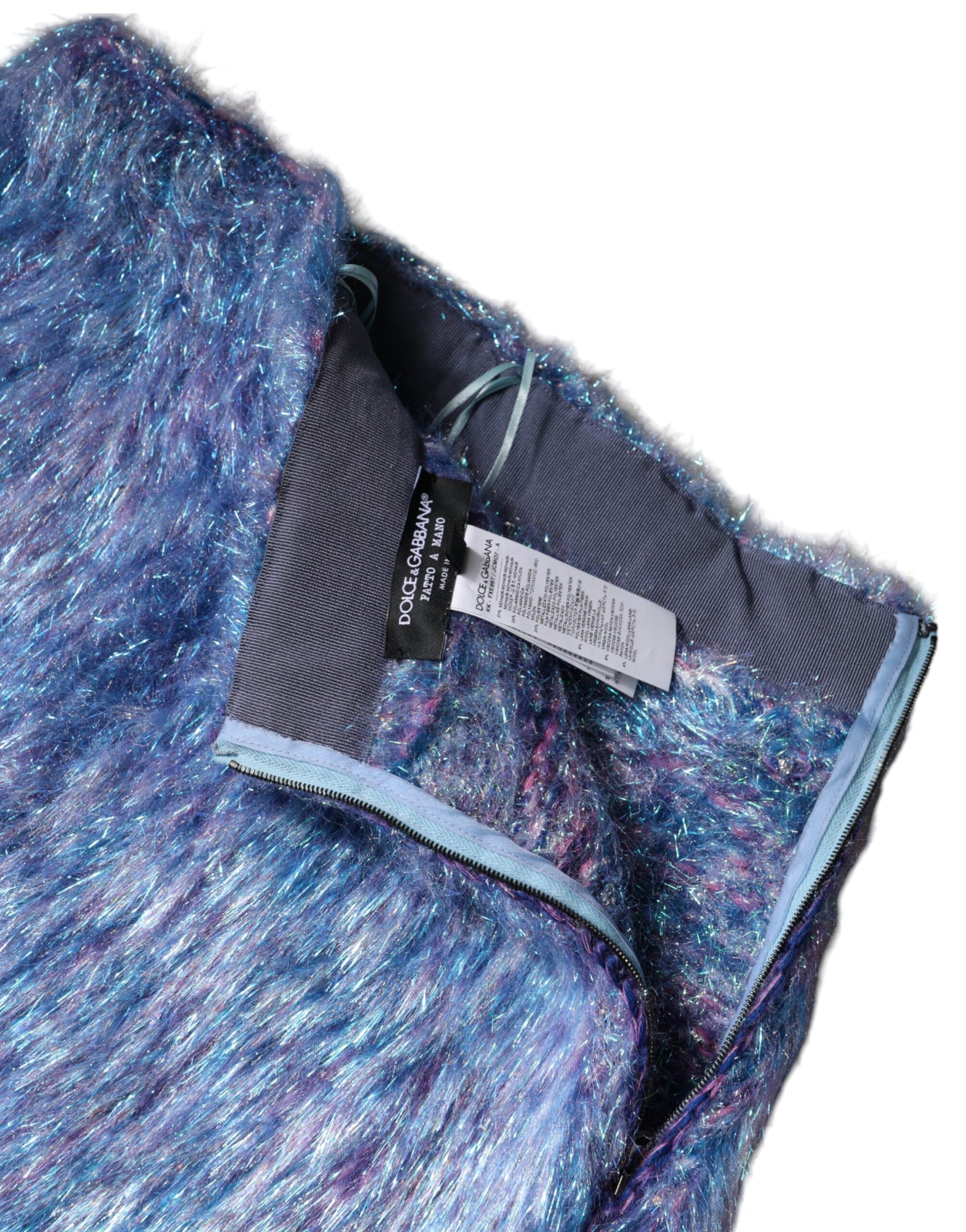 Dolce & Gabbana Multicolor Plush High Waist Mini Skirt -   -  Dolce & Gabbana. Dolce & Gabbana Multicolor Plush High Waist Mini Skirt -   -  Dolce & Gabbana.