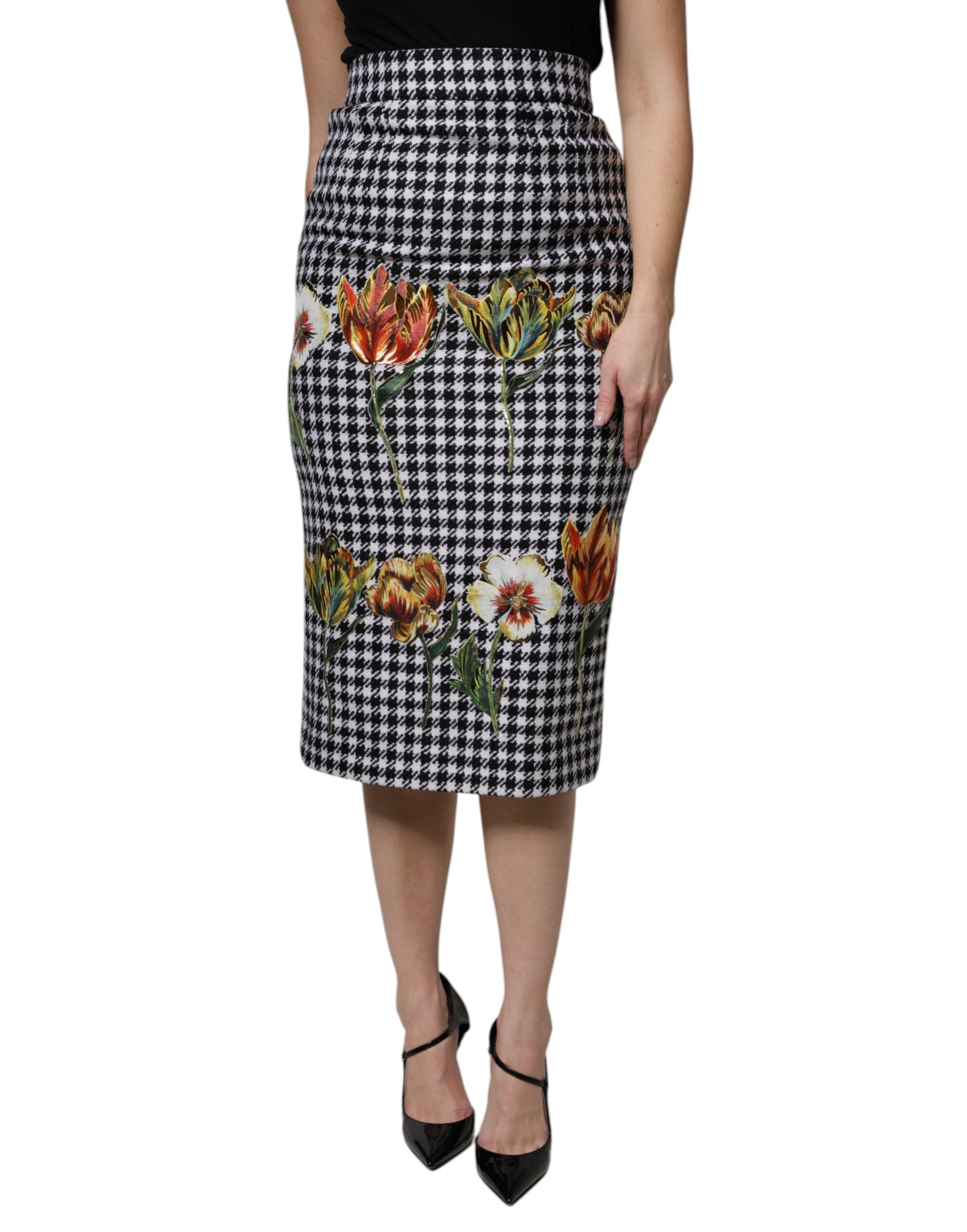 Dolce & Gabbana Multicolor Floral Print High Waist Pencil Cut Skirt -   -  Dolce & Gabbana. Dolce & Gabbana Multicolor Floral Print High Waist Pencil Cut Skirt -   -  Dolce & Gabbana.