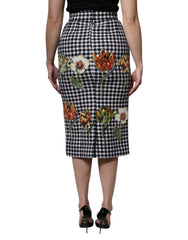 Dolce & Gabbana Multicolor Floral Print High Waist Pencil Cut Skirt -   -  Dolce & Gabbana.