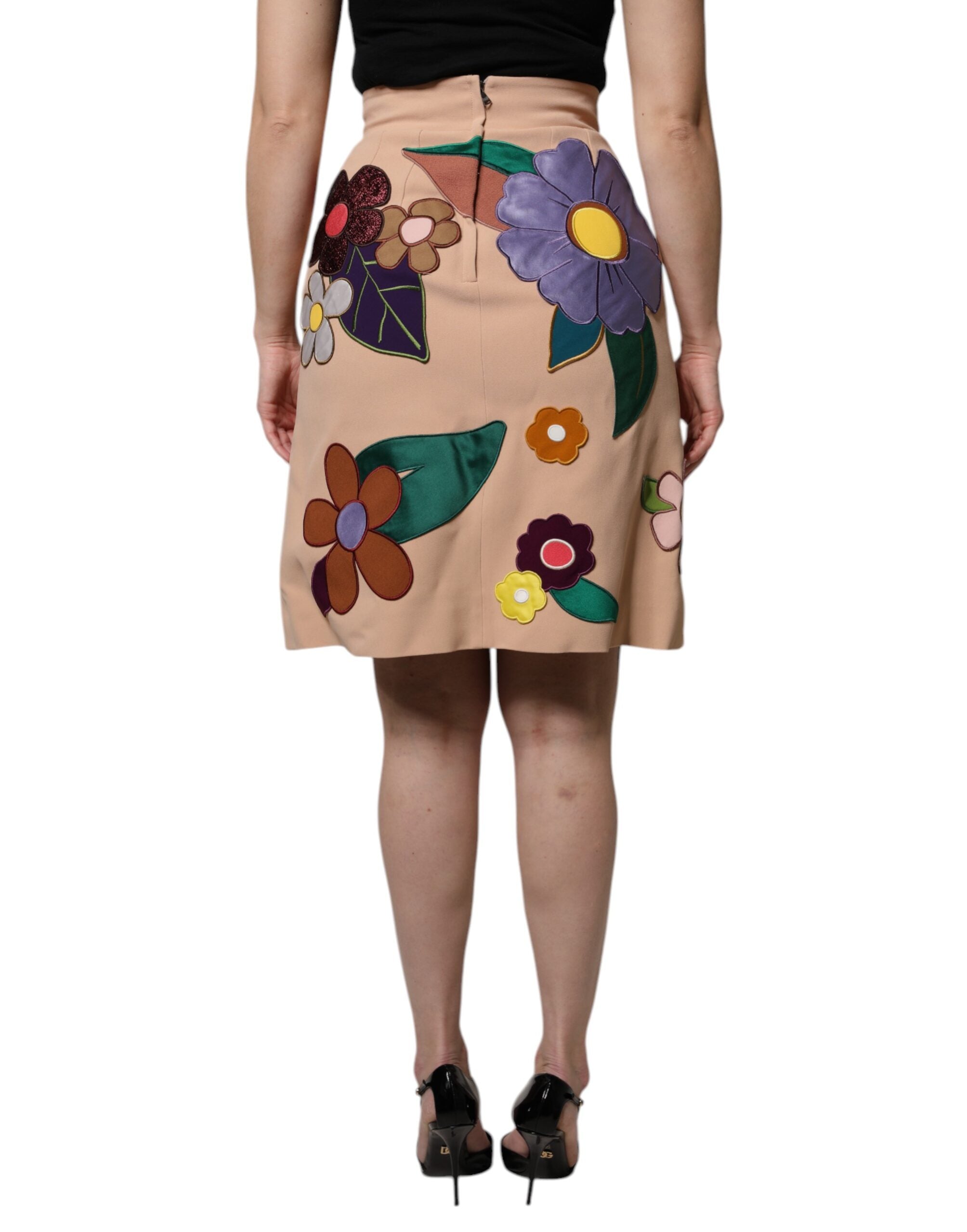 Dolce & Gabbana Beige Floral High Waist Pencil Cut Skirt -   -  Dolce & Gabbana. Dolce & Gabbana Beige Floral High Waist Pencil Cut Skirt -   -  Dolce & Gabbana.