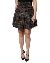 Dolce & Gabbana Multicolor High Waist Tartan Tweed Mini Skirt -   -  Dolce & Gabbana.