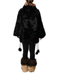Dolce & Gabbana Black Lamb Fur Short Women Coat Jacket -   -  Dolce & Gabbana.