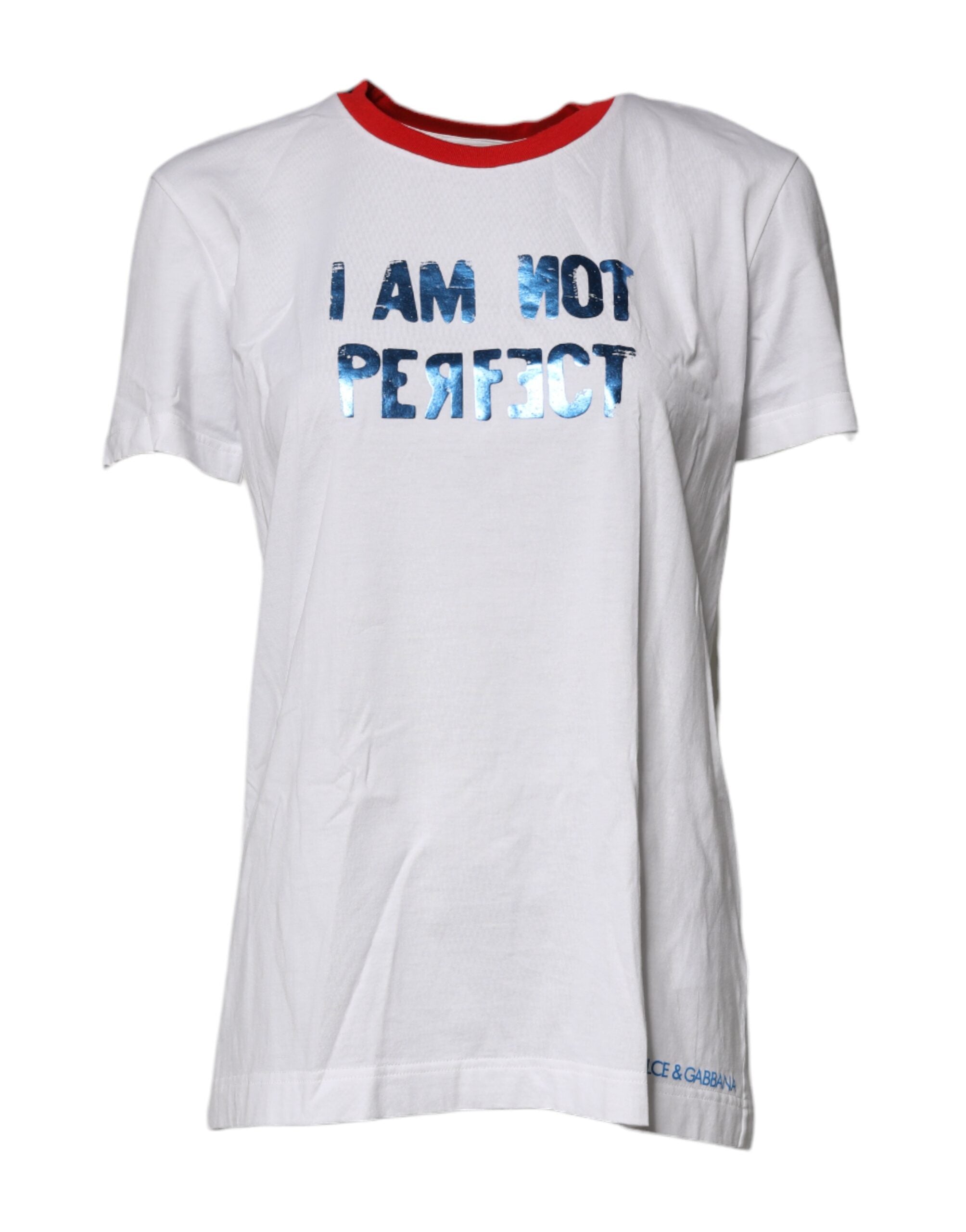 Dolce & Gabbana White Graphic Print Cotton Crew Neck T-shirt -   -  Dolce & Gabbana.