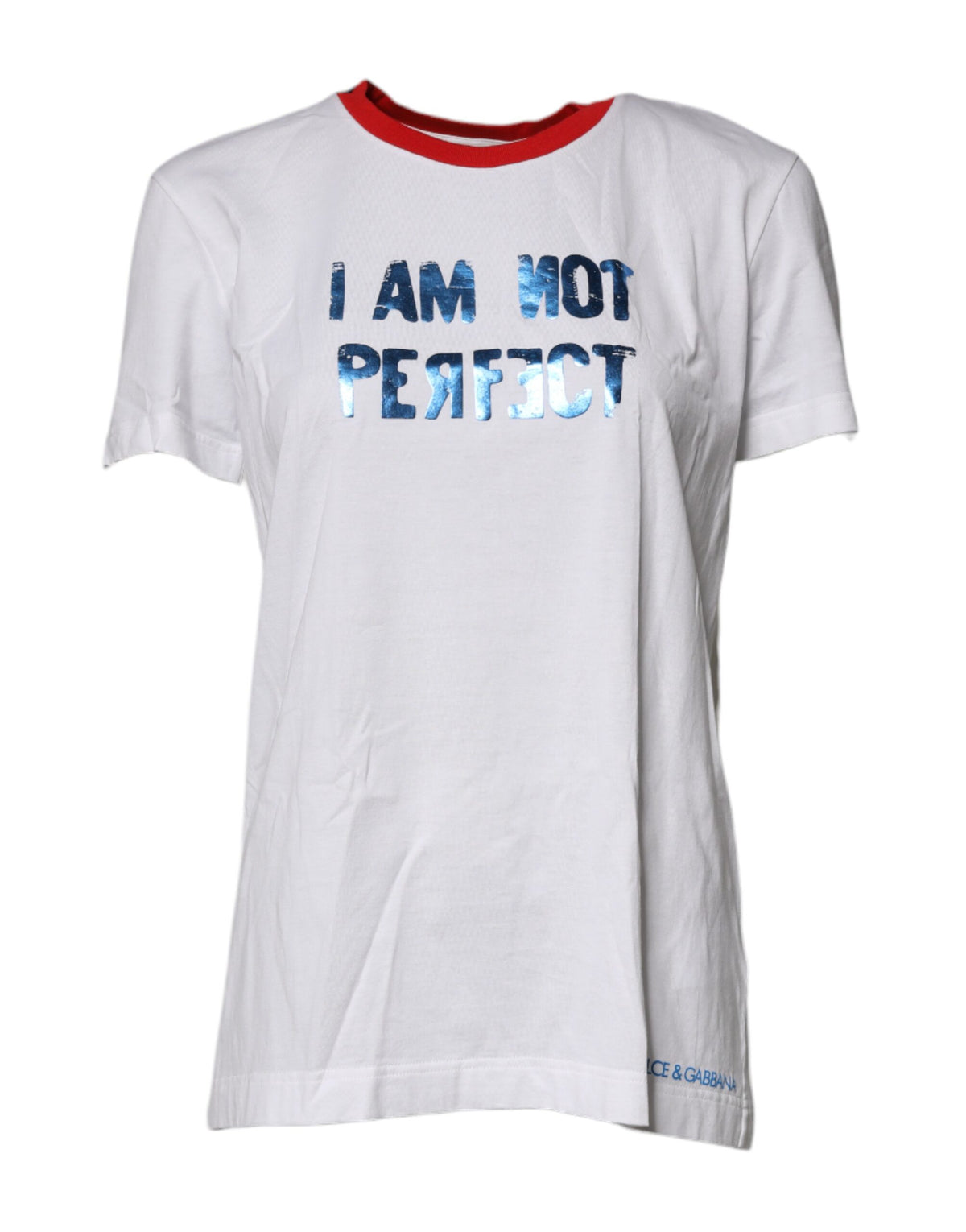 Dolce & Gabbana White Graphic Print Cotton Crew Neck T-shirt -   -  Dolce & Gabbana.