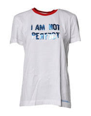 Dolce & Gabbana White Graphic Print Cotton Crew Neck T-shirt -   -  Dolce & Gabbana.