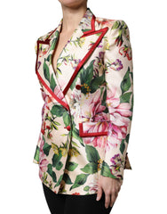 Dolce & Gabbana Multicolor Floral Double Breasted Jacket -   -  Dolce & Gabbana.