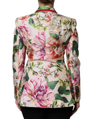 Dolce & Gabbana Multicolor Floral Double Breasted Jacket -   -  Dolce & Gabbana.