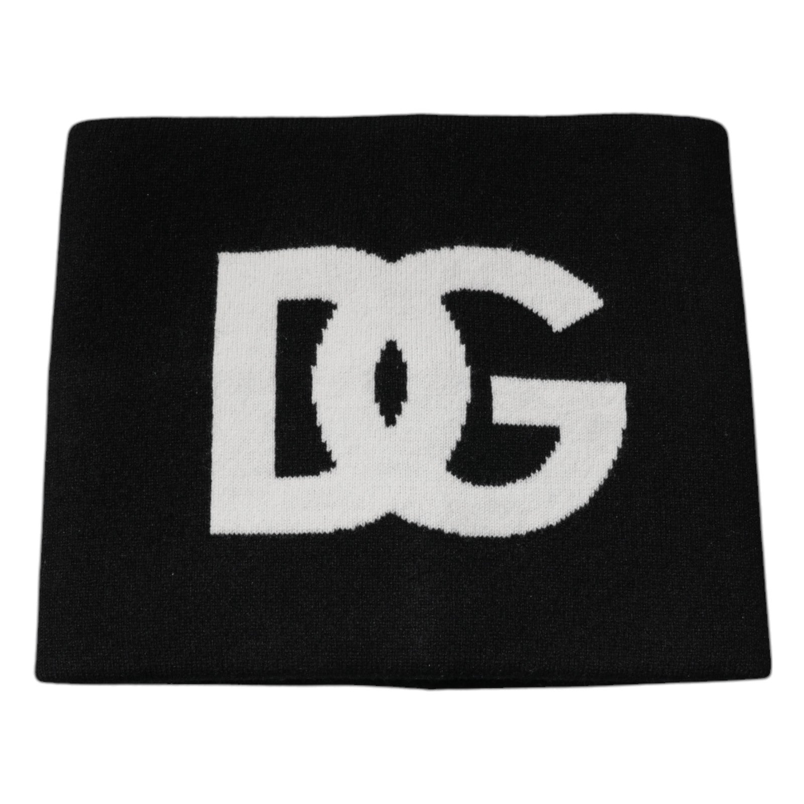 Dolce & Gabbana Black Cashmere DG Logo Square Handkerchief Scarf -   -  Dolce & Gabbana. Dolce & Gabbana Black Cashmere DG Logo Square Handkerchief Scarf -   -  Dolce & Gabbana.