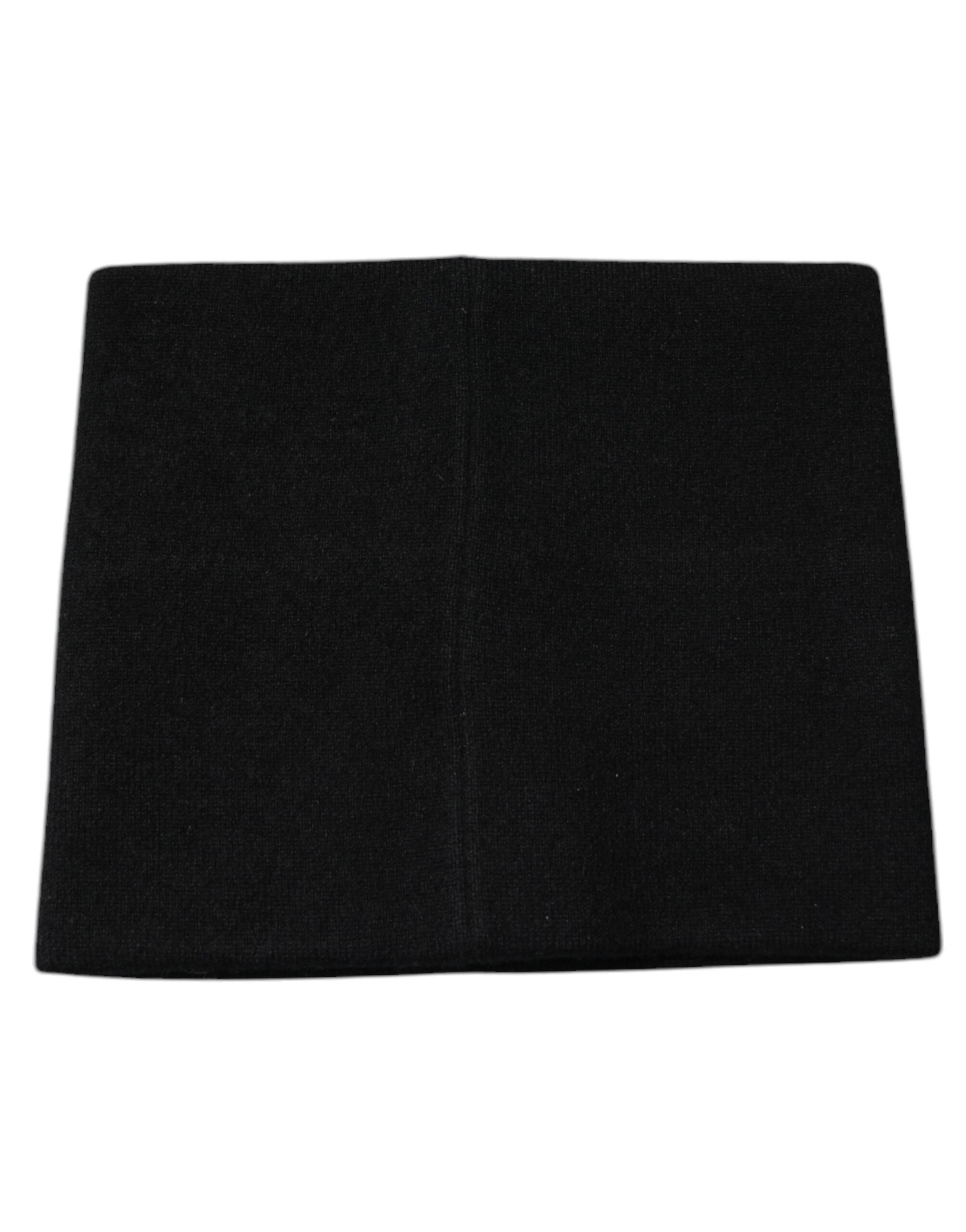 Dolce & Gabbana Black Cashmere DG Logo Square Handkerchief Scarf -   -  Dolce & Gabbana. Dolce & Gabbana Black Cashmere DG Logo Square Handkerchief Scarf -   -  Dolce & Gabbana.