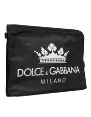 Dolce & Gabbana Black DG Milano Print Nylon Pouch Clutch Bag -   -  Dolce & Gabbana.