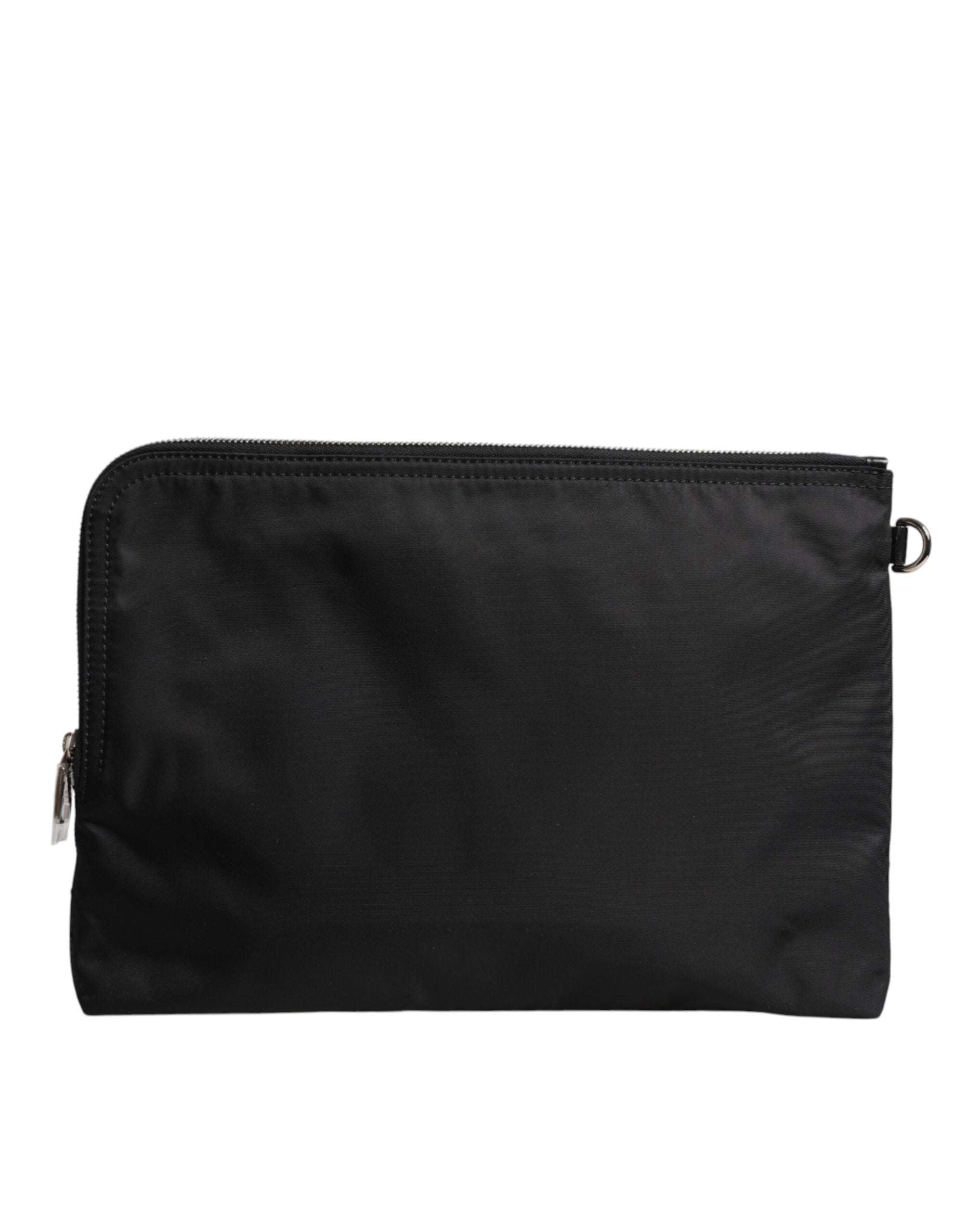 Dolce & Gabbana Black DG Milano Print Nylon Pouch Clutch Bag -   -  Dolce & Gabbana. Dolce & Gabbana Black DG Milano Print Nylon Pouch Clutch Bag -   -  Dolce & Gabbana.
