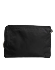 Dolce & Gabbana Black DG Milano Print Nylon Pouch Clutch Bag -   -  Dolce & Gabbana.