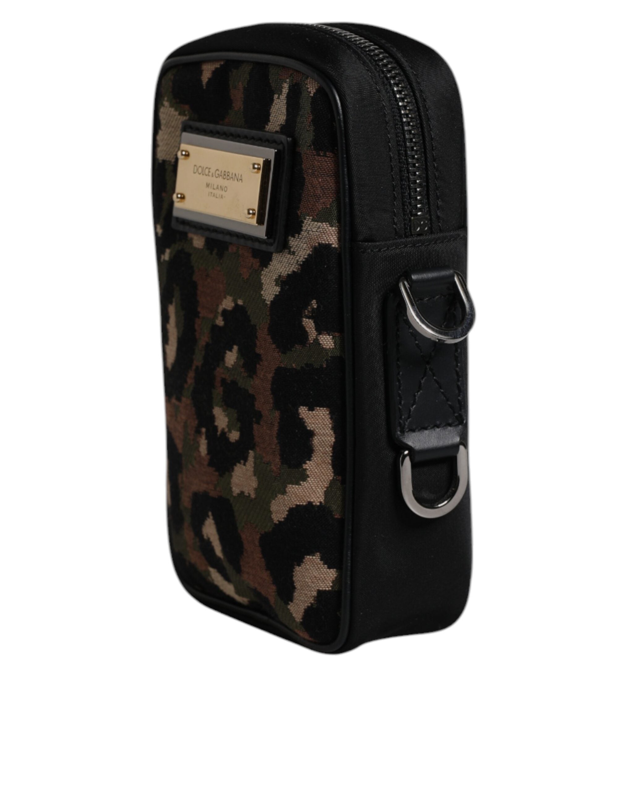 Dolce & Gabbana Multicolor Leopard Jacquard Logo Plaque Neck Strap Bag -   -  Dolce & Gabbana. Dolce & Gabbana Multicolor Leopard Jacquard Logo Plaque Neck Strap Bag -   -  Dolce & Gabbana.