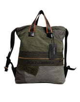 Dolce & Gabbana Military Green Patchwork Rucksack Backpack Bag -   -  Dolce & Gabbana.