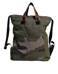 Dolce & Gabbana Military Green Patchwork Rucksack Backpack Bag -   -  Dolce & Gabbana.