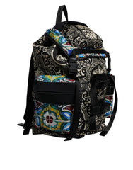 Dolce & Gabbana Multicolor Maiolica Print Nylon Backpack Bag -   -  Dolce & Gabbana.
