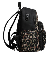 Dolce & Gabbana Multicolor Leopard Print DG Logo Plaque Men Backpack Bag -   -  Dolce & Gabbana.