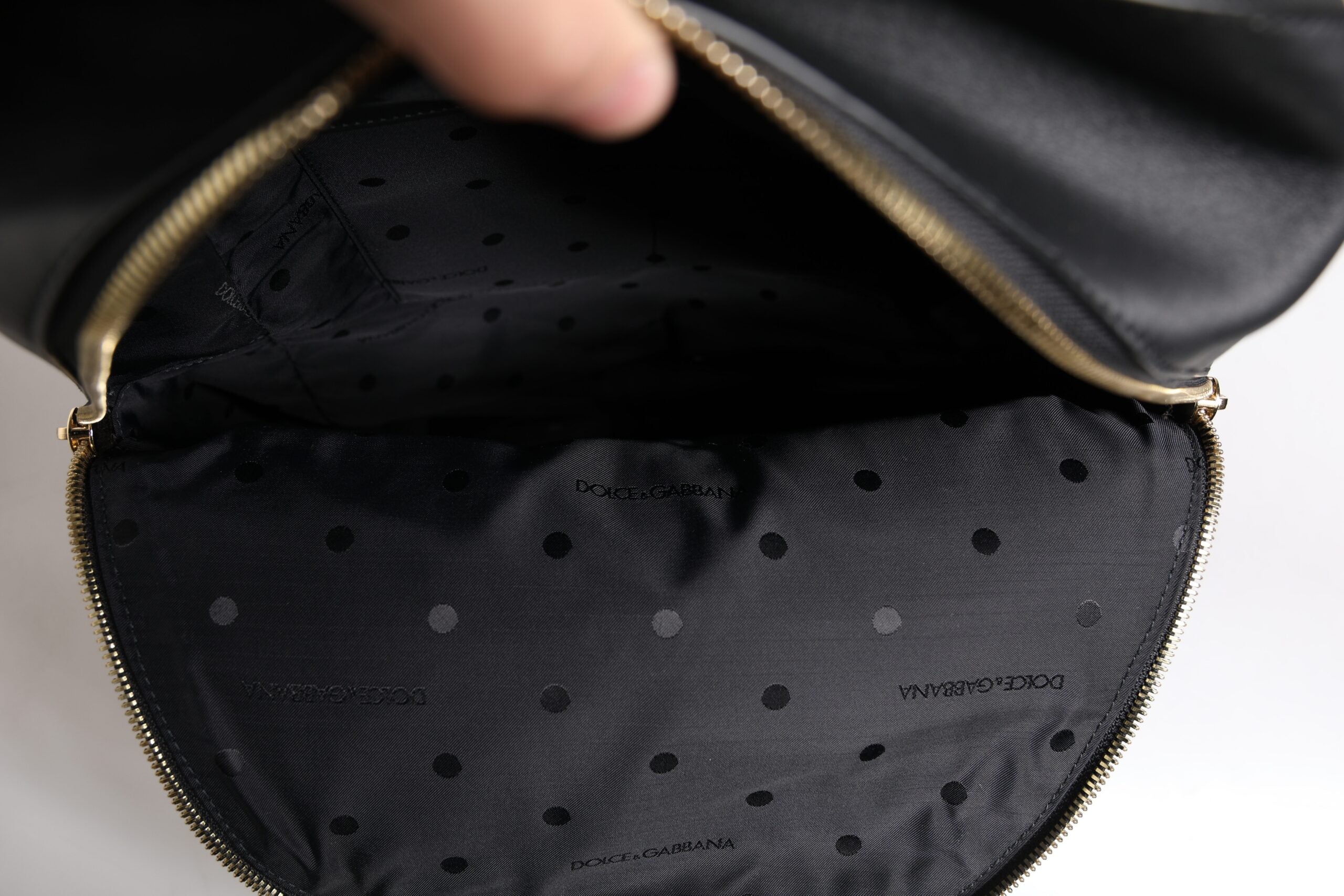 Dolce & Gabbana Black DG Leather Logo Print Travel Back Pack Bag -   -  Dolce & Gabbana. Dolce & Gabbana Black DG Leather Logo Print Travel Back Pack Bag -   -  Dolce & Gabbana.