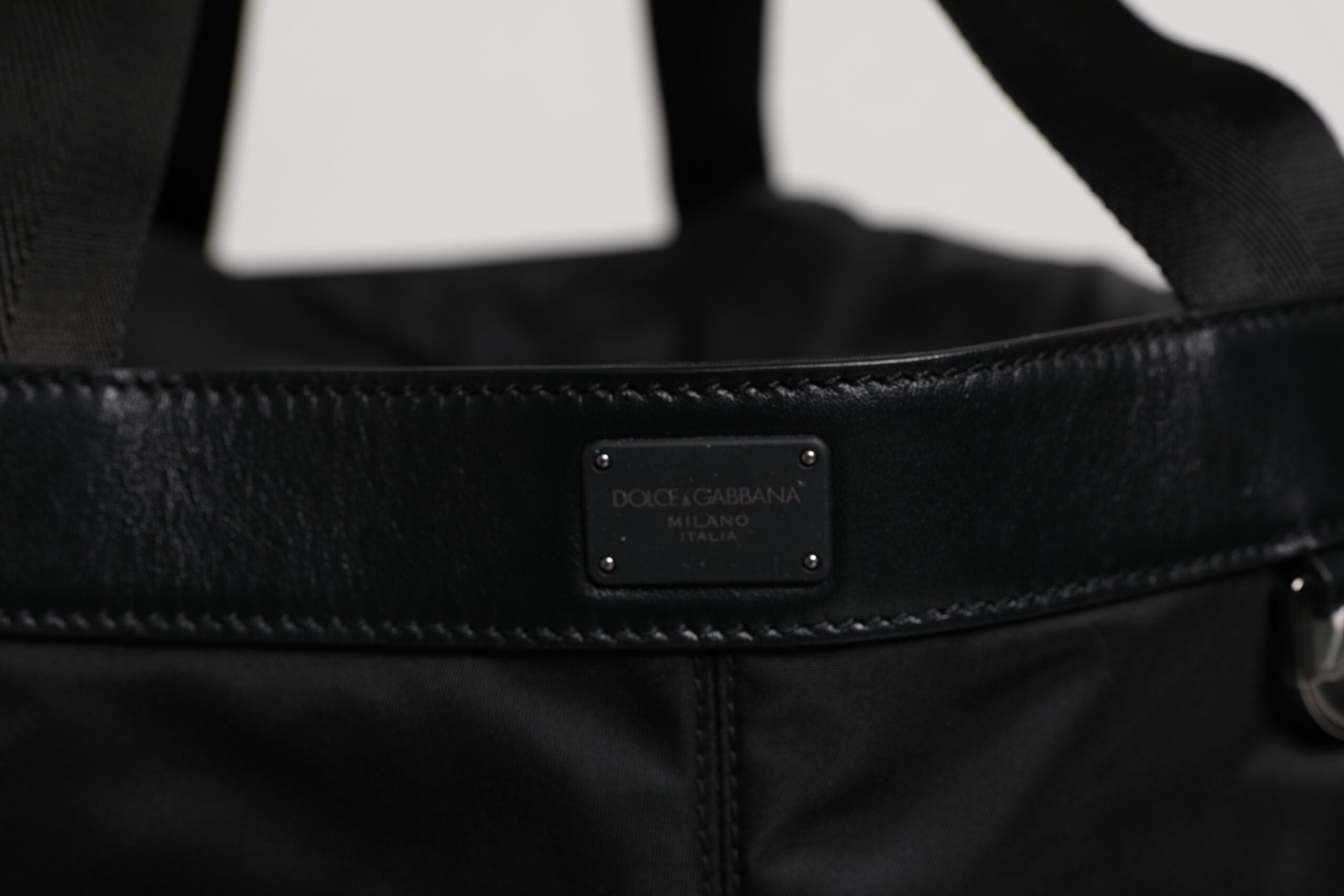 Dolce & Gabbana Black Nylon White Iconic Logo Shoulder Bucket Bag -   -  Dolce & Gabbana. Dolce & Gabbana Black Nylon White Iconic Logo Shoulder Bucket Bag -   -  Dolce & Gabbana.