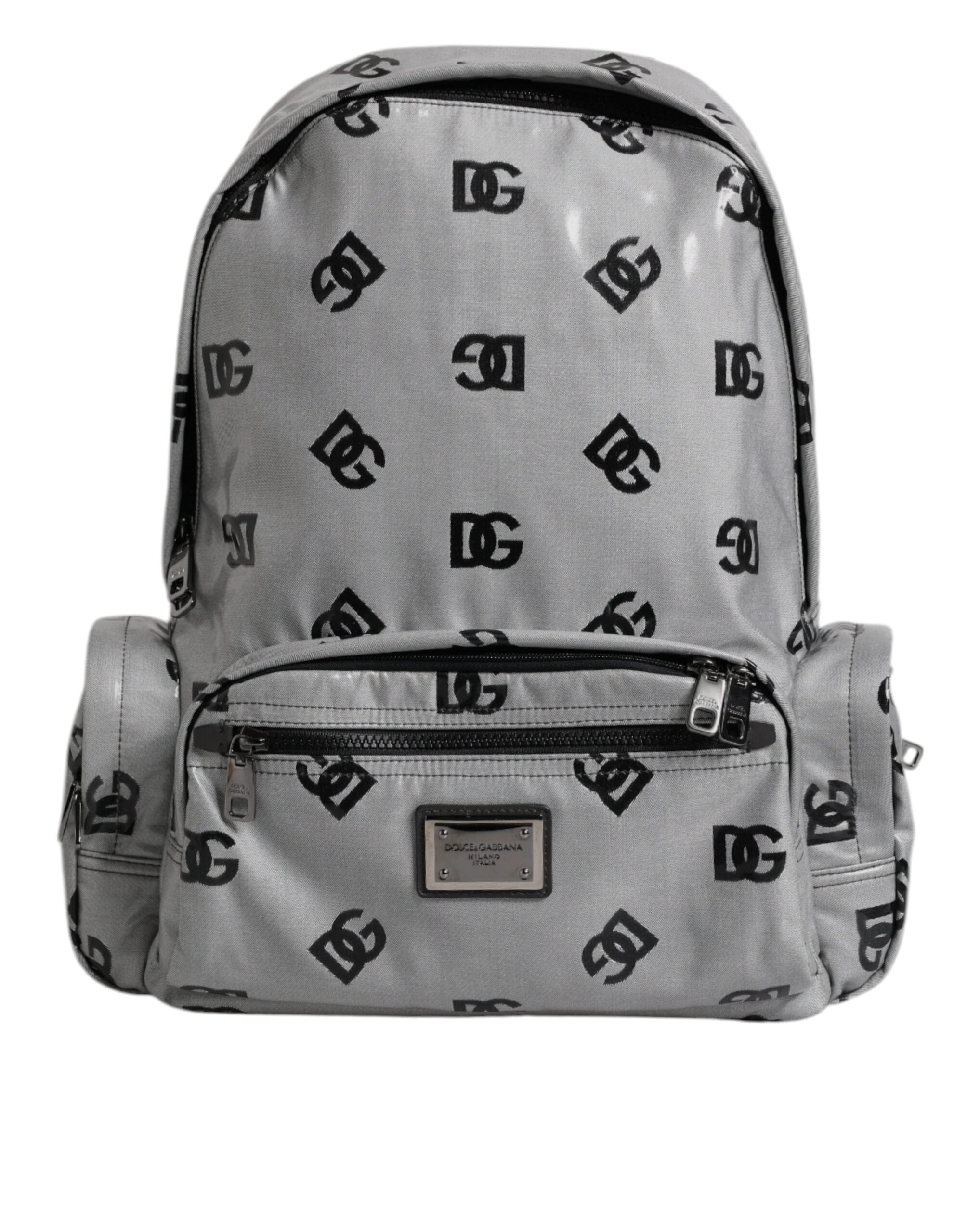 Dolce & Gabbana Polyester Gray Black DG Logo Plaque Backpack Bag -   -  Dolce & Gabbana. Dolce & Gabbana Polyester Gray Black DG Logo Plaque Backpack Bag -   -  Dolce & Gabbana.