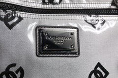 Dolce & Gabbana Polyester Gray Black DG Logo Plaque Backpack Bag -   -  Dolce & Gabbana.