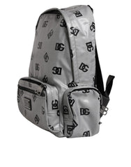 Dolce & Gabbana Polyester Gray Black DG Logo Plaque Backpack Bag -   -  Dolce & Gabbana.