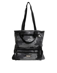 Dolce & Gabbana Black Camouflage Shoulder Strap Logo Plaque Bag -   -  Dolce & Gabbana.