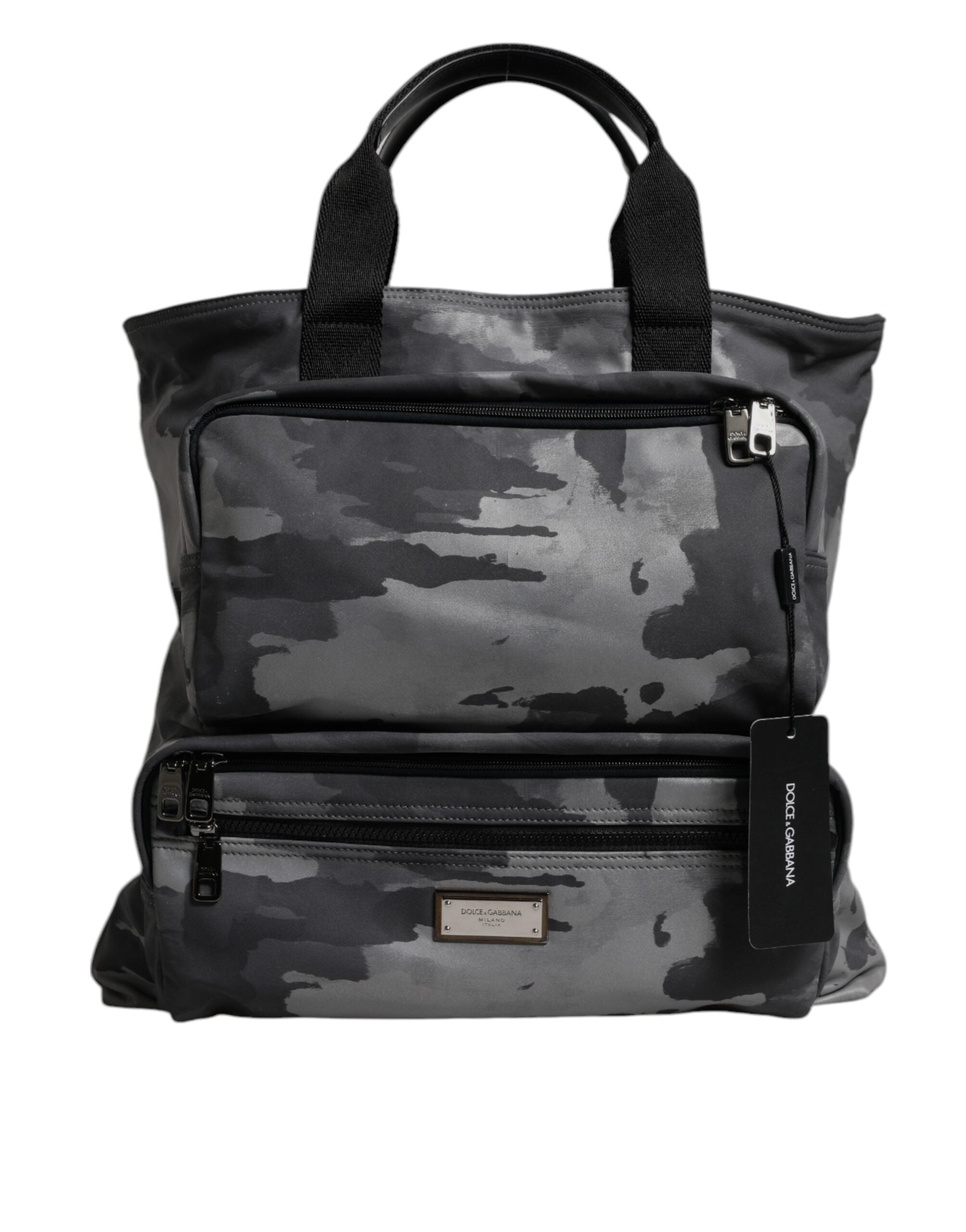 Dolce & Gabbana Black Camouflage Shoulder Strap Logo Plaque Bag -   -  Dolce & Gabbana. Dolce & Gabbana Black Camouflage Shoulder Strap Logo Plaque Bag -   -  Dolce & Gabbana.