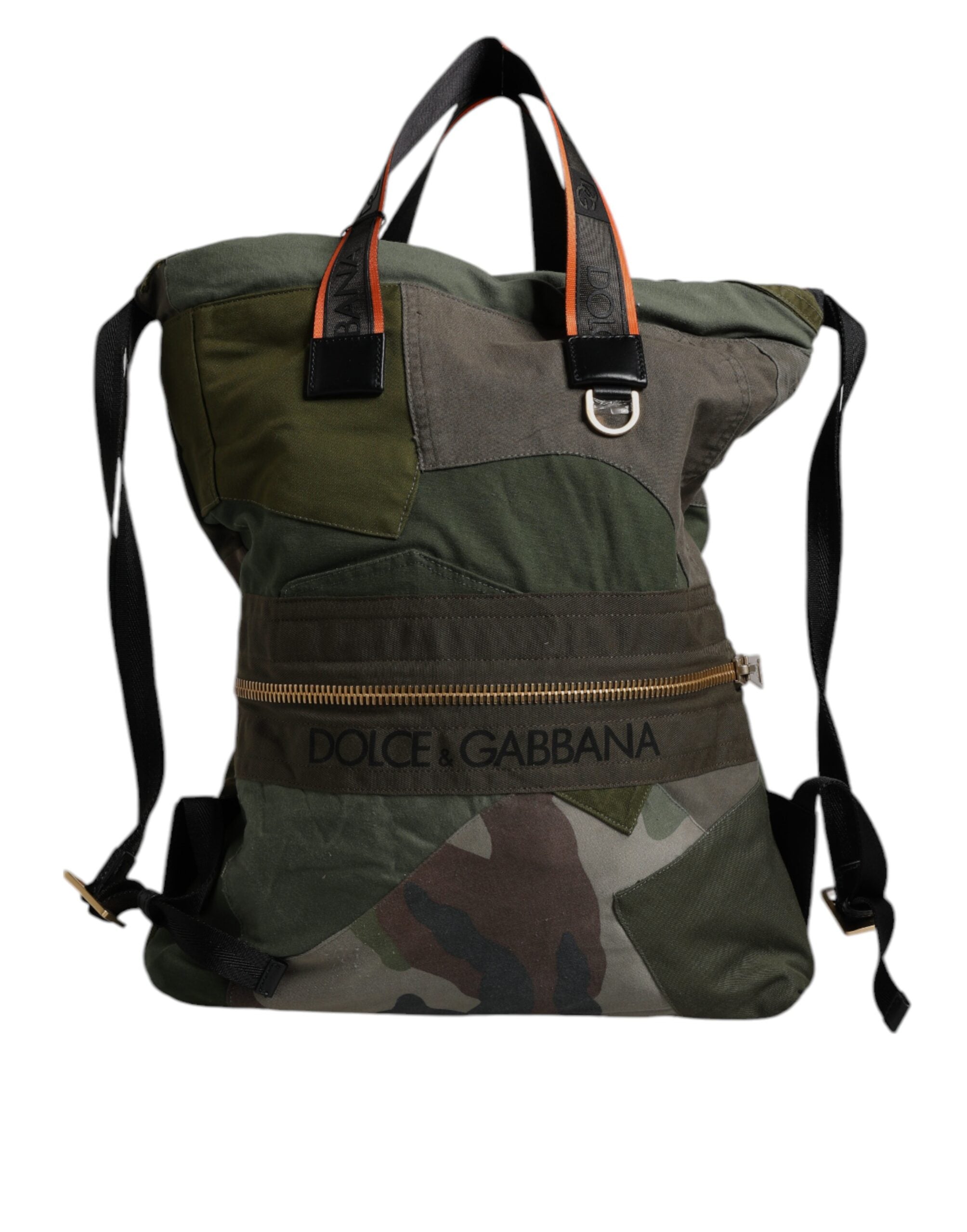 Dolce & Gabbana Military Green Patchwork Rucksack Backpack Bag -   -  Dolce & Gabbana. Dolce & Gabbana Military Green Patchwork Rucksack Backpack Bag -   -  Dolce & Gabbana.